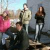 Behind the Scenes: the young cast of AMITYVILLE DEATH HOUSE from Polonia Brothers Entertainment. Pictured are Houston Baker, Kyrsten St. Pierre, Cassandra Hayes and Michael Merchant.