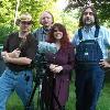 Behind the Scenes on THE HUNT from Very Scary Productions. From left to right: Timothy Hatch, Jeff Kirkendall, Deana Demko and James Carolus.