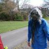Jeff Kirkendall as a zombie on the set of the feature film BIGFOOT VS. ZOMBIES from Polonia Brothers Entertainment (with Anthony Polonia).