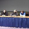 From left to right: Filmmakers Bruce G. Hallenbeck, Joe Bagnardi, Jeff Kirkendall, Brandon Bethmann and Eric Szmyr at The 2005 Dead Of Winter Free Film Festival at The New York State Museum, Albany, NY. The festival was held on January 22-23 & 29-30, 2005.