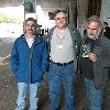 Filmmakers Mark Polonia, Bruce G. Hallenbeck and Brett Piper at the Muckman Monster Movie Festival at The New York State Museum, October 22, 2011.