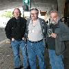 Filmmakers Jeff Kirkendall, Bruce G. Hallenbeck and Brett Piper at the Muckman Monster Movie Festival at The New York State Museum, October 22, 2011.