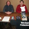 Jeff Kirkendall and James Carolus at Roccon Hudson Valley 2013 – From the Roccon Hudson Valley Sci-Fi/Comics/Anime/Gaming convention in Poughkeepsie, NY. At the Very Scary Productions vendor table.