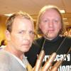 Here I am at Chiller Theatre in New Jersey on April 30th, 2011 with actor Mark Patton, who starred in A NIGHTMARE ON ELM STREET PART 2: FREDDY'S REVENGE. Mark is a very nice guy, and it was cool talking with him. And what a great photo with the glove! Hopefully we'll be able to work together.