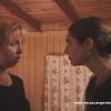 Tina (Jennifer Lescovich) and Angelique (Amy Naple) face off in THE TEMPTRESS, a female vampire movie from Very Scary Productions.